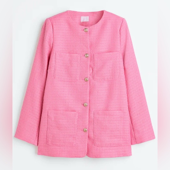 H&M Boucle Button down Blazer/Jacket - Picture 2 of 9